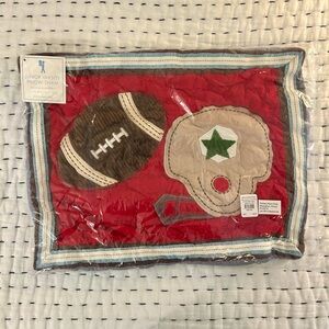 Pottery barn kids football pillow cover sham
